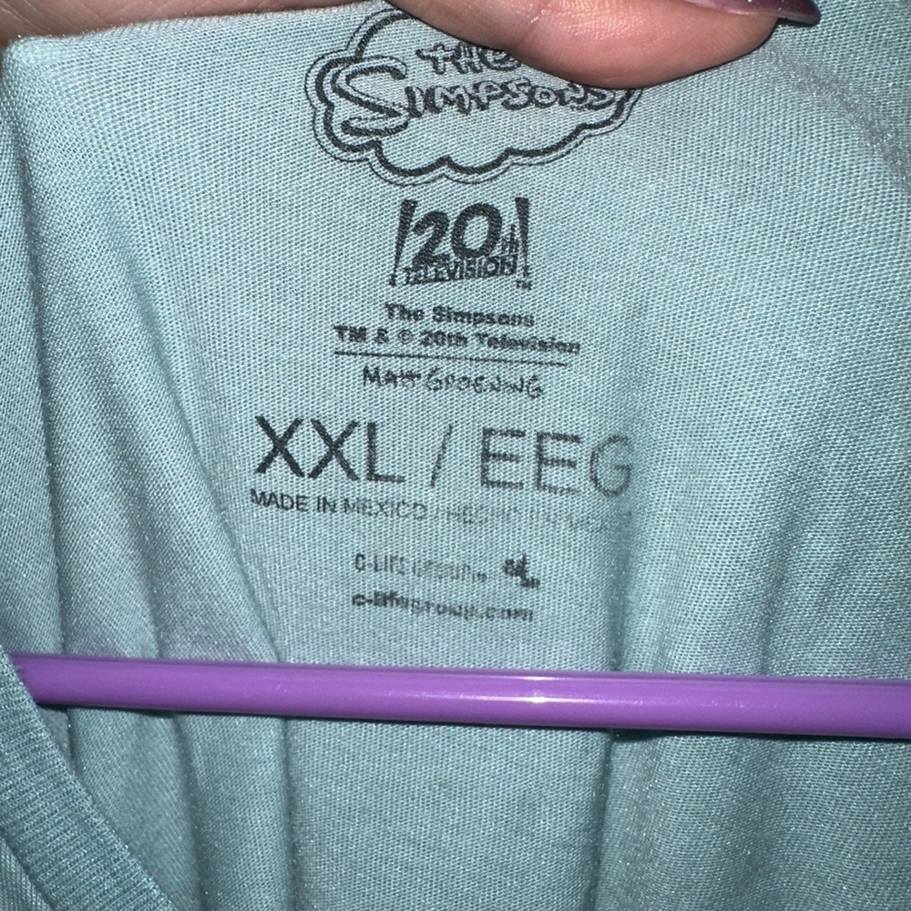 Old Navy Teal Simpsons Tee - Picture 4 of 4